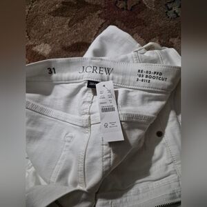 J. Crew Women's High Rise Jeans in White